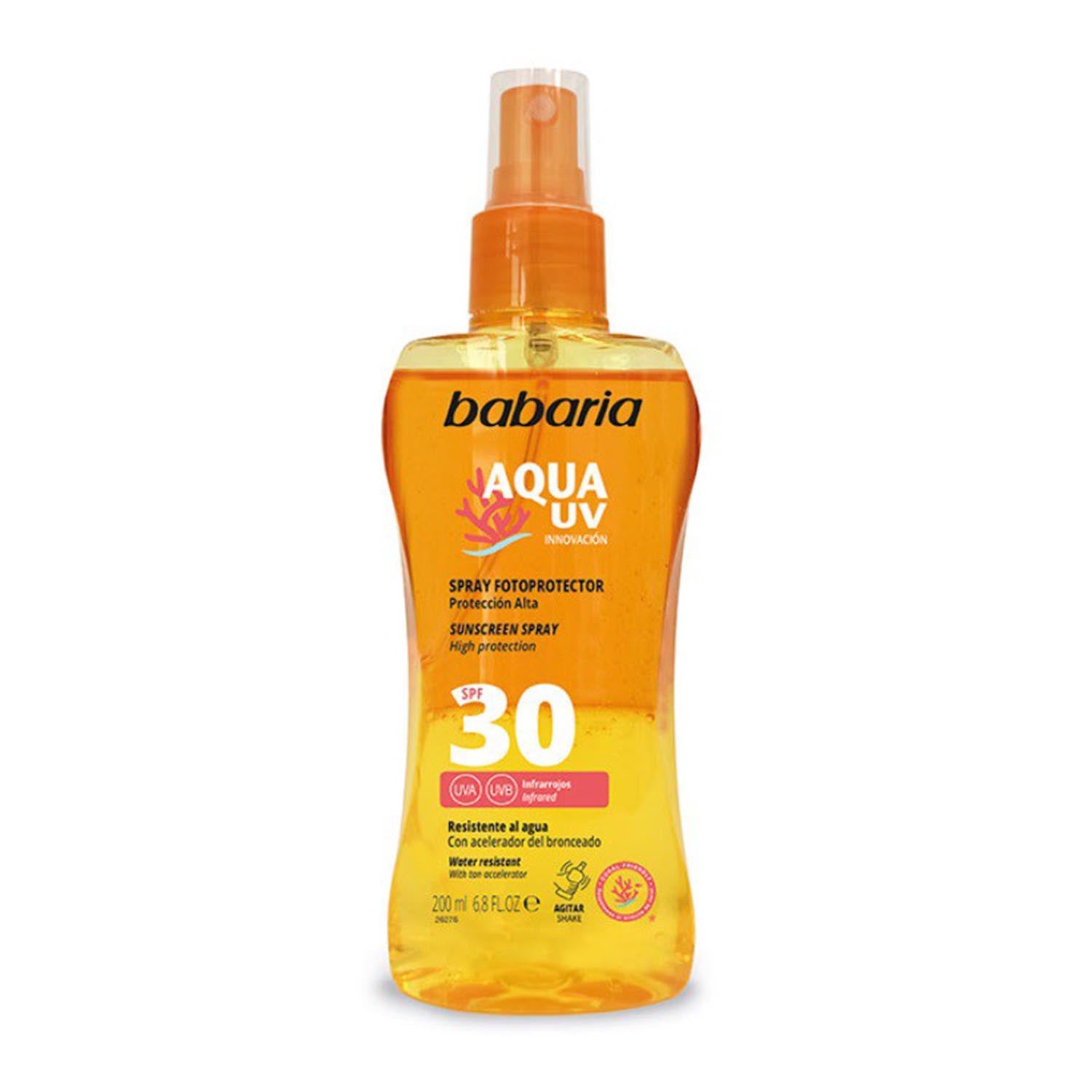 Babaria Aqua Uv Bi-Fasica Spray Spf30 Waterproof 200Ml